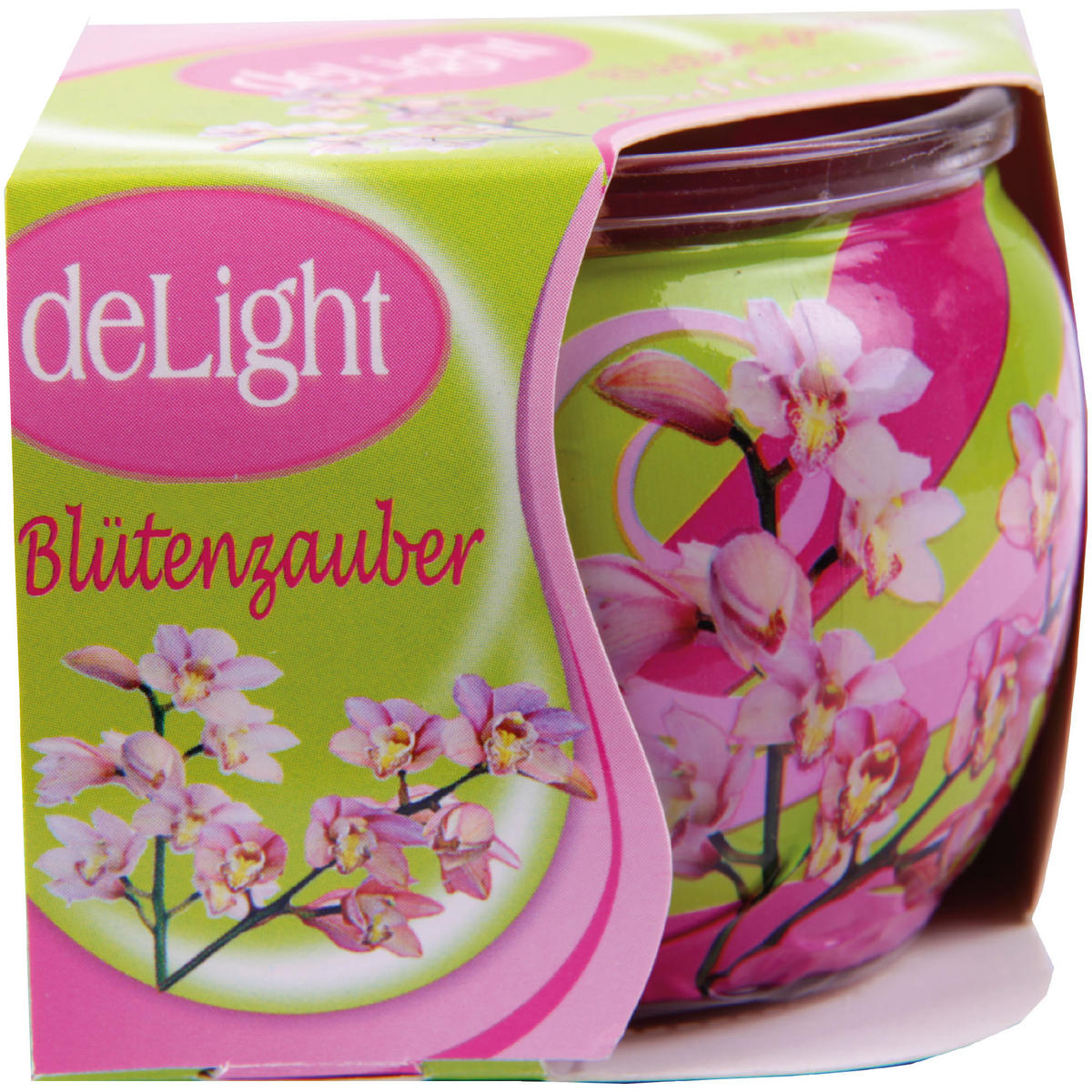 DUFTKERZEN Glas 6er-Pack Blütenzauber - Rosa, Naturmaterialien (7/6cm)