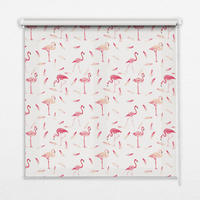 VNÚTORNÁ roleta - okenná roleta - roleta - 60x140 cm - Plameniaky a ich perie - pink, plast (60/140/0.5cm) - TULUP