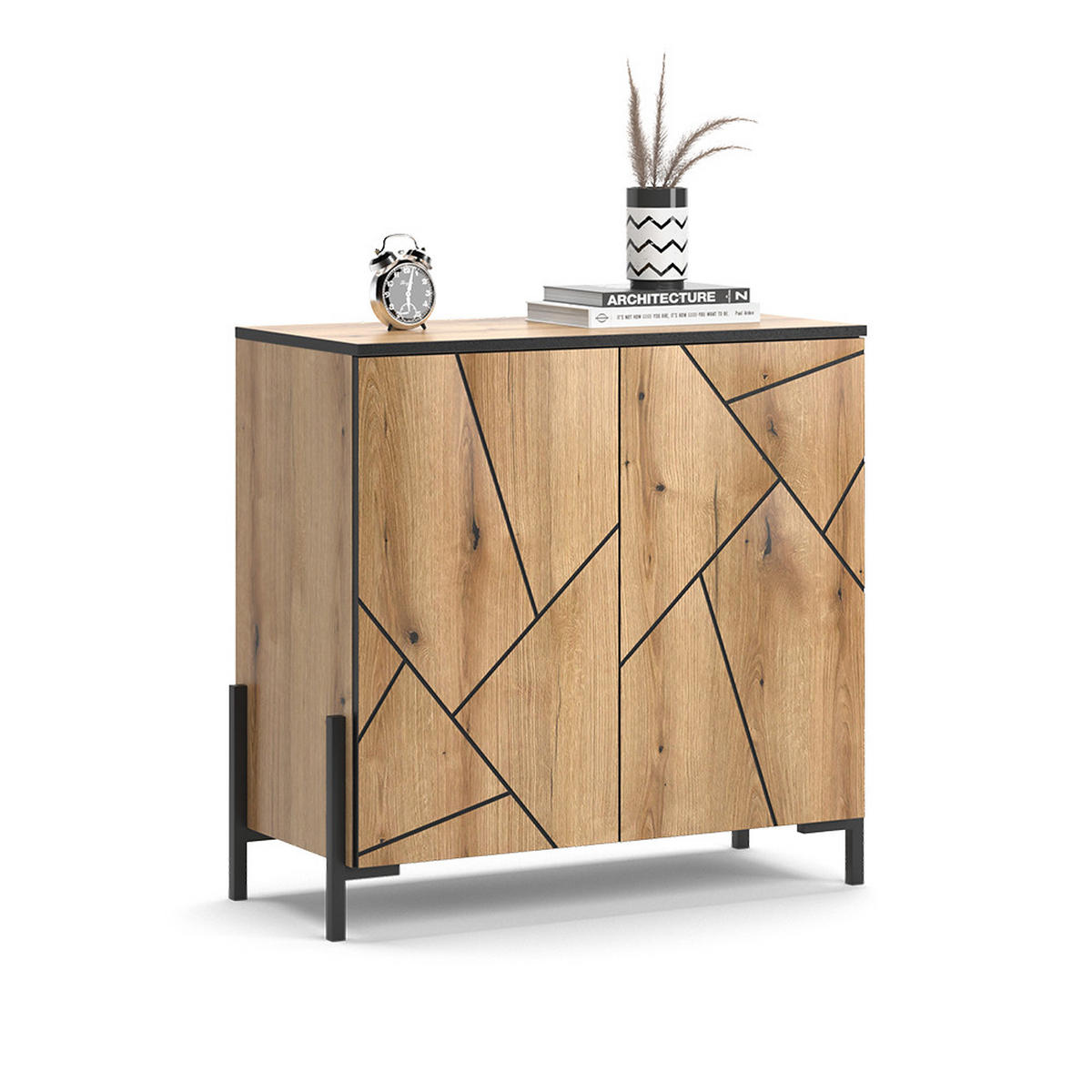 KOMMODE Hatto Eiche 84 x 80.1 cm - Eichefarben, Holzwerkstoff (84/80.1/39.7cm) - Vicco