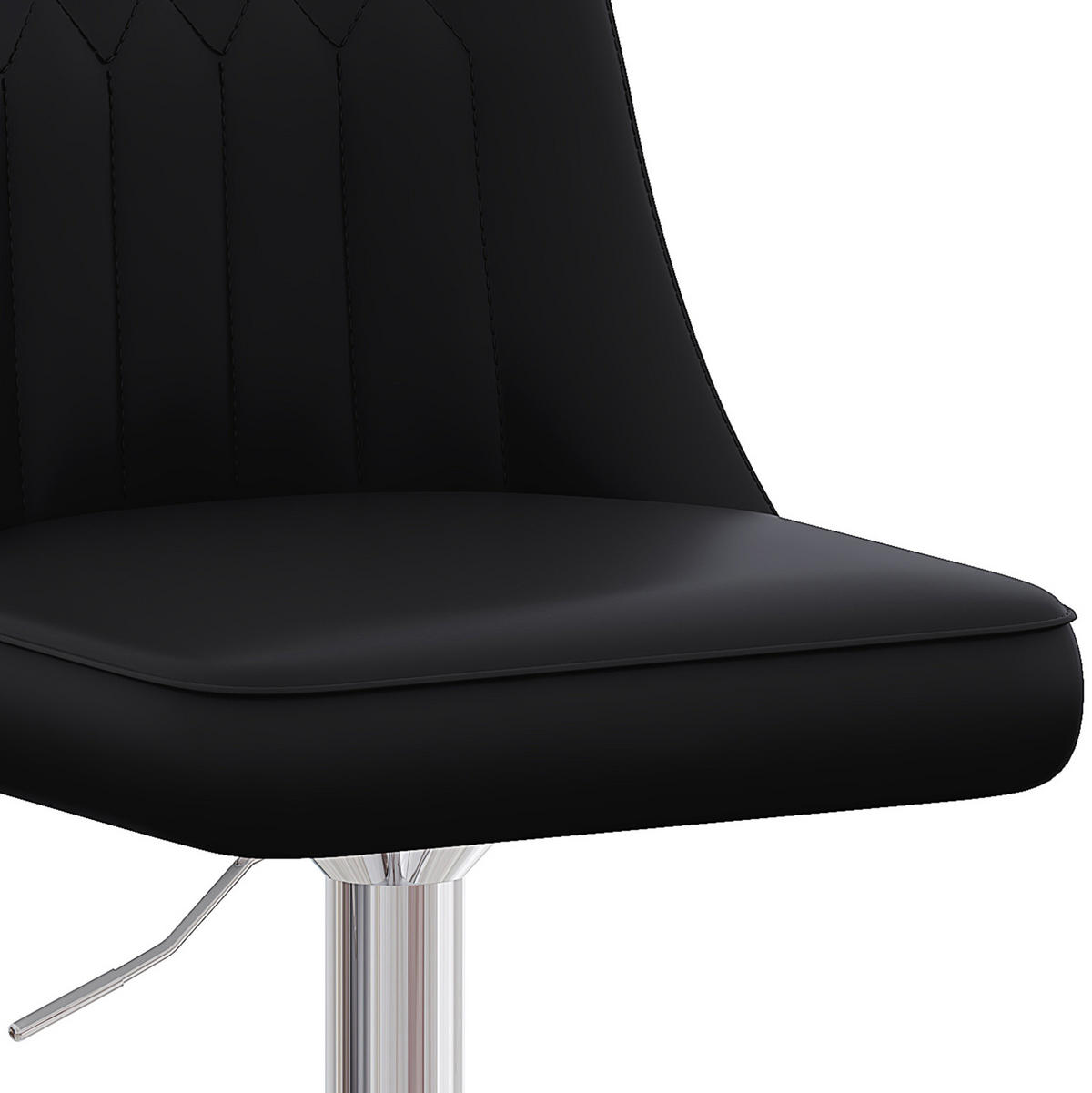BARHOCKER 2er-Set Schwarz höhenverstellbar und 360° drehbar - Schwarz, Metall (44/117.5/44cm) - MIVRAY