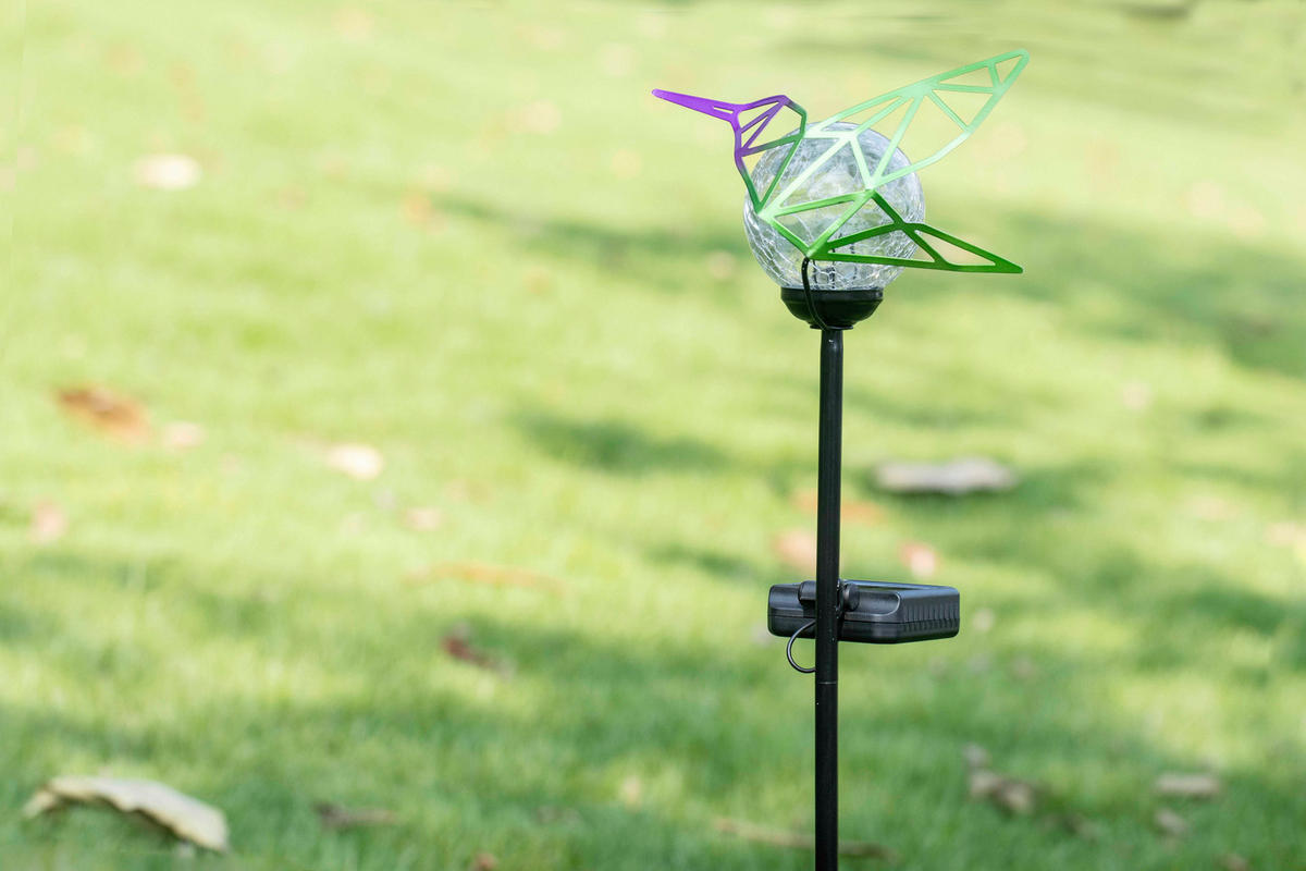 LED-SOLAR-GARTENSTÄBE - automatische Beleuchtung für stimmungsvolles Licht im Außenbereich, wetterbeständig - Rot, Kunststoff (12/18/80cm) - Northpoint