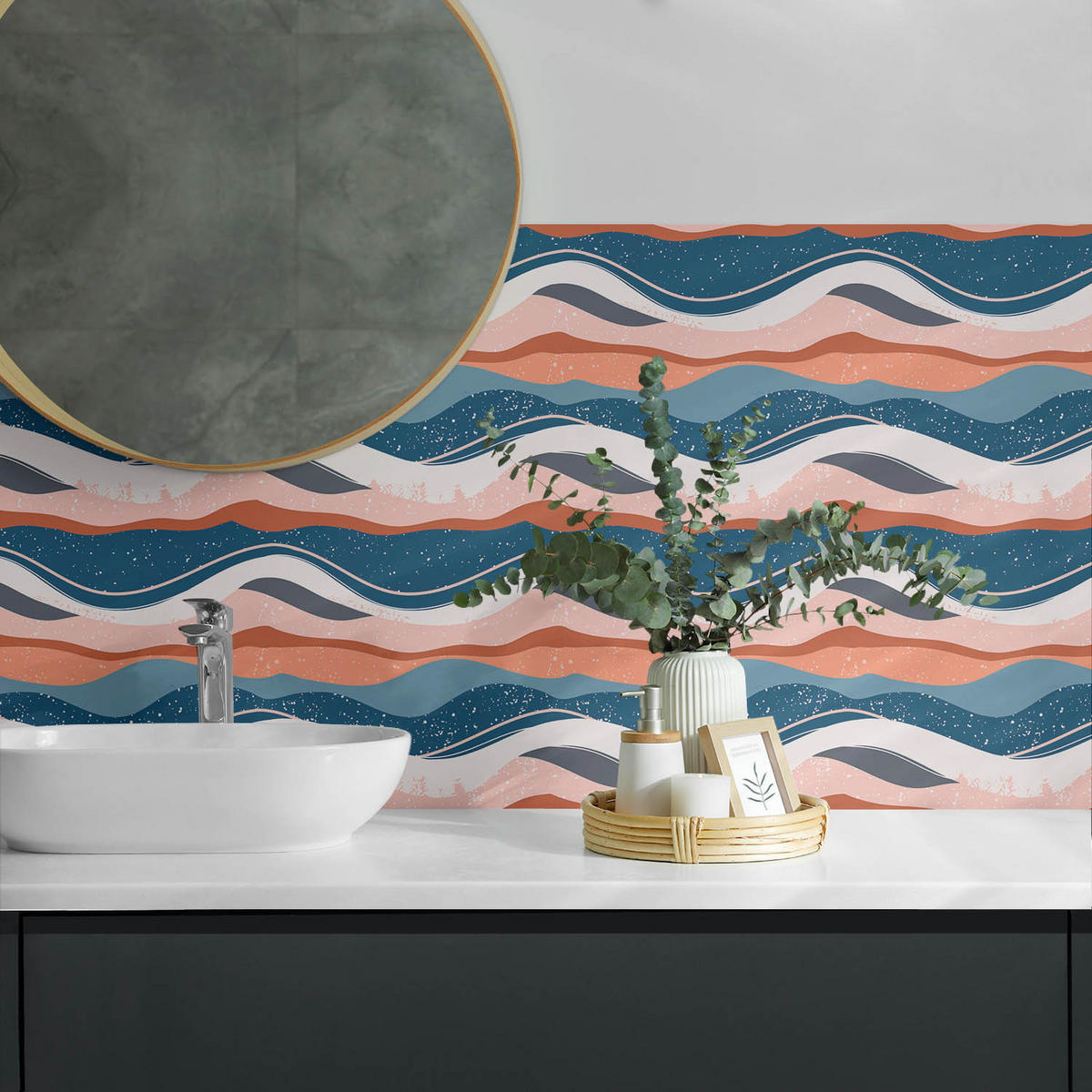 WANDPANEEL 120x60 cm selbstklebend Ondura - Multicolor, Kunststoff (60/1.6/120cm) - Wallfluent