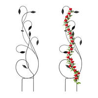 2XRANKGITTER - Schwarz, Metall (39/144/1cm) - Relaxdays