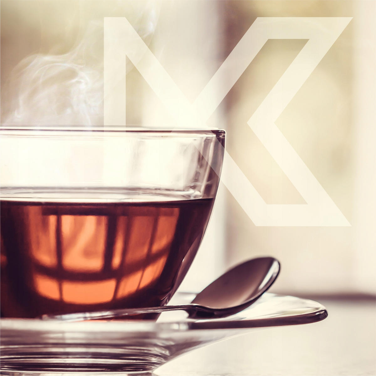KADAX Tassen mit Untertassen für Kaffee und Tee 200ml 2 Stk. - Transparent, Glas (0.2L) - KADAX