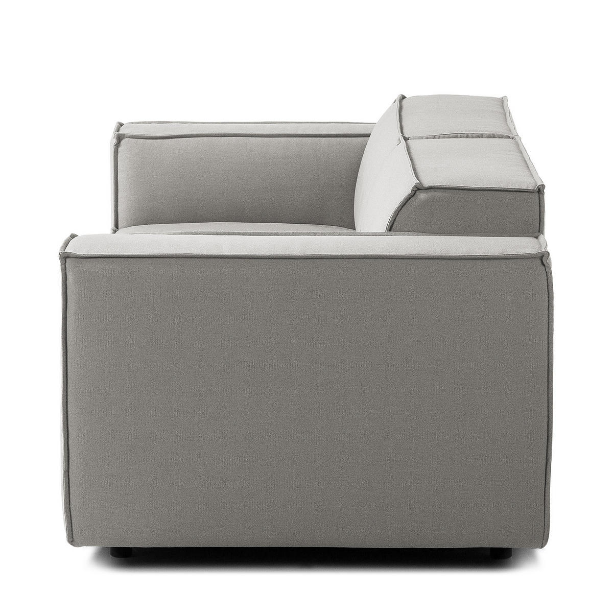 2-SITZER SOFA - Graubraun, Textil (189/70/96cm) - home24