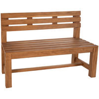 GARTENBANK 150/50 cm Holz teak - Teakfarben, Holz (150/85/50cm) - CLP