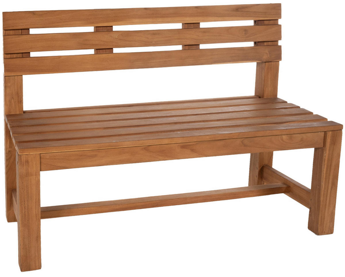 GARTENBANK 150/50 cm Holz teak - Teakfarben, Holz (150/85/50cm) - CLP