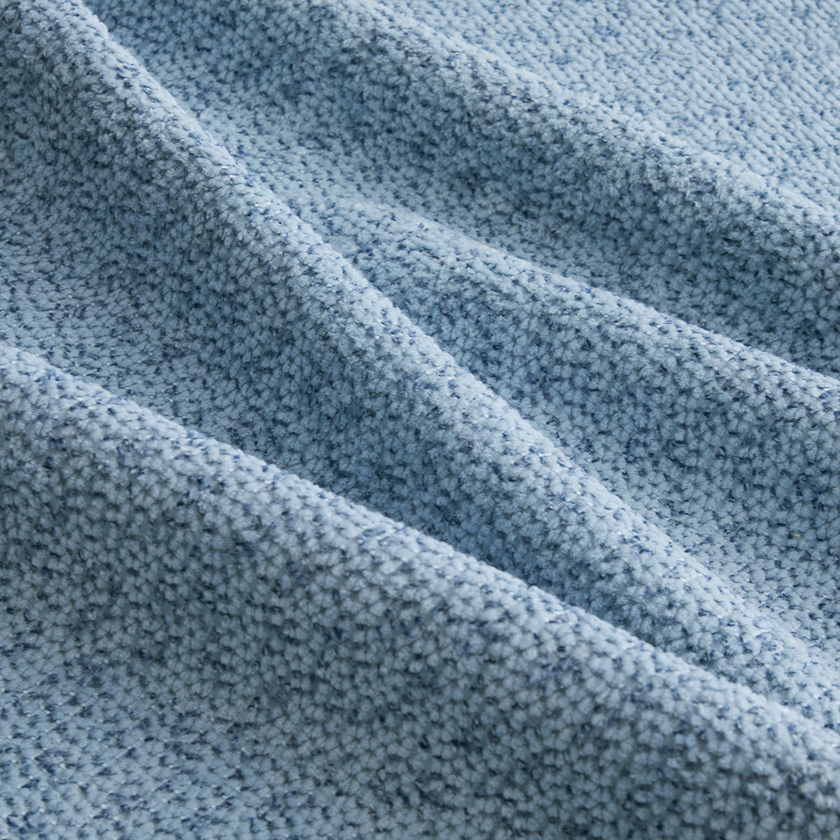 ECKSOFA 288x165x79 cm aus Granuliertes Fleece rahmenlos modular mit Ottoman, blau - Blau, Textil (165/288cm) - Luhomfu