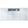 SIDEBOARD Skadu Denim matt - Pastellblau, Holzwerkstoff (166.5/75.5/35cm) - Vladon