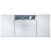 SIDEBOARD Skadu Denim matt - Pastellblau, Holzwerkstoff (166.5/75.5/35cm) - Vladon