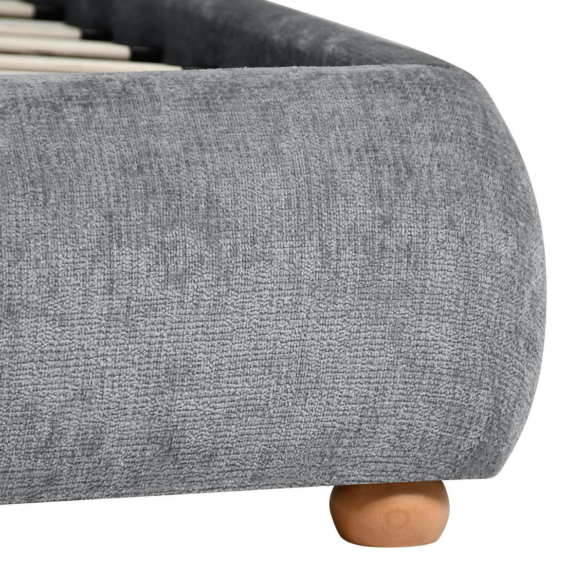 ČALOUNĚNÁ POSTEL Sonho, dvoulůžko 160x200 cm s pěnovou matrací 10 cm, žinylková látka, šedá - šedá, textil (160/200cm) - Beautysofa