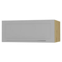 KLAPPHÄNGESCHRANK Kvantum W6B/90 Dust Grey Matt / Eiche Artisan Matt 90 / 59 / 36cm - Eiche Artisan/Grau, Holz/Holzwerkstoff (90/36/59cm) - Feldmann-Wohnen