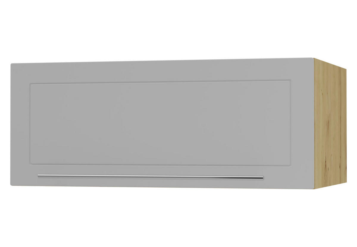 KLAPPHÄNGESCHRANK Kvantum W6B/90 Dust Grey Matt / Eiche Artisan Matt 90 / 59 / 36cm - Eiche Artisan/Grau, Holz/Holzwerkstoff (90/36/59cm) - Feldmann-Wohnen