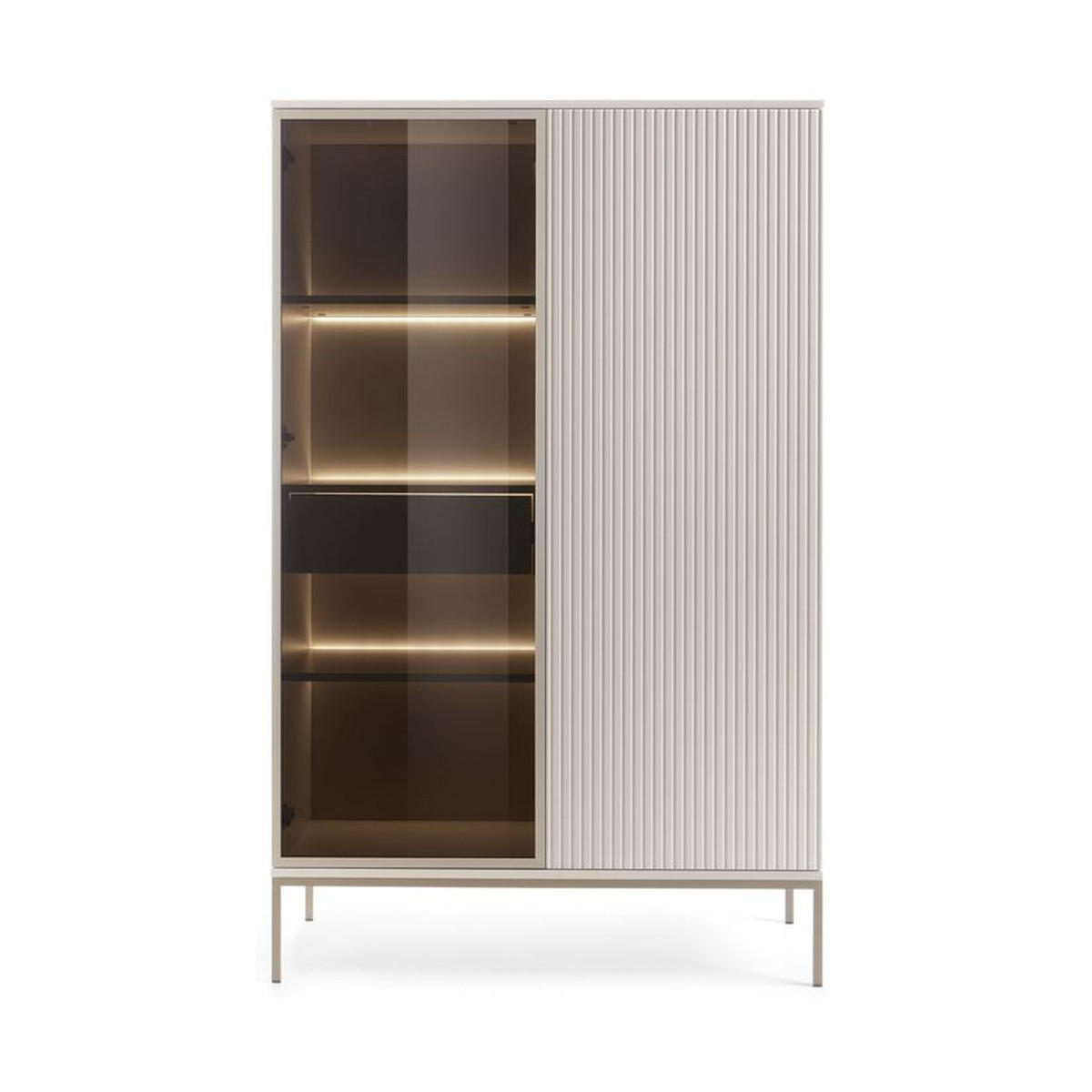 VITRINE – WTSZ104 – 104 cm – Sento – Kaschmir - Kaschmir, Holzwerkstoff (104/166/39cm) - hi-markt