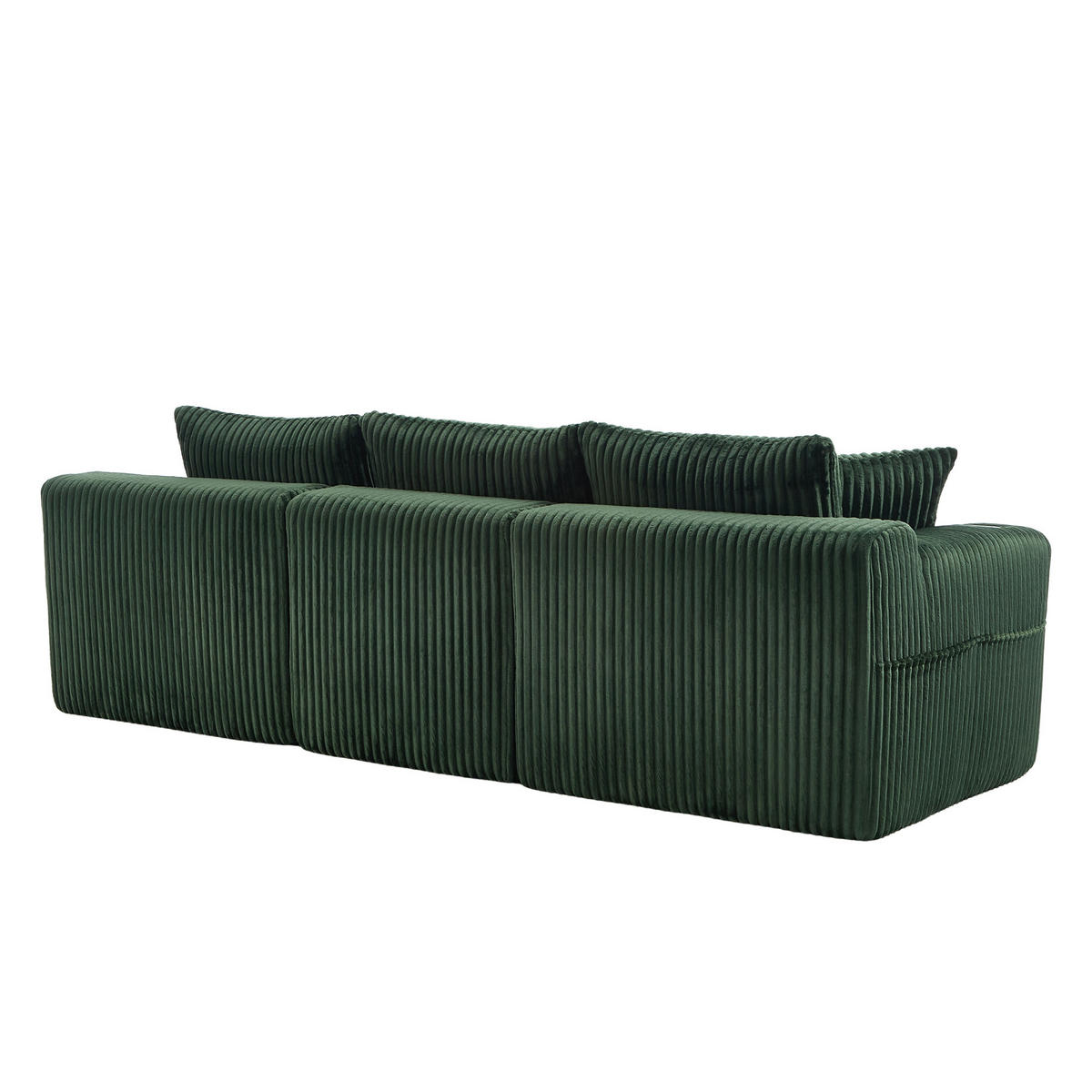 KOTNI KAVČ 257/90-160/62 cm Smaragdno zelen - smaragdno zelena, tekstil (160/257cm)