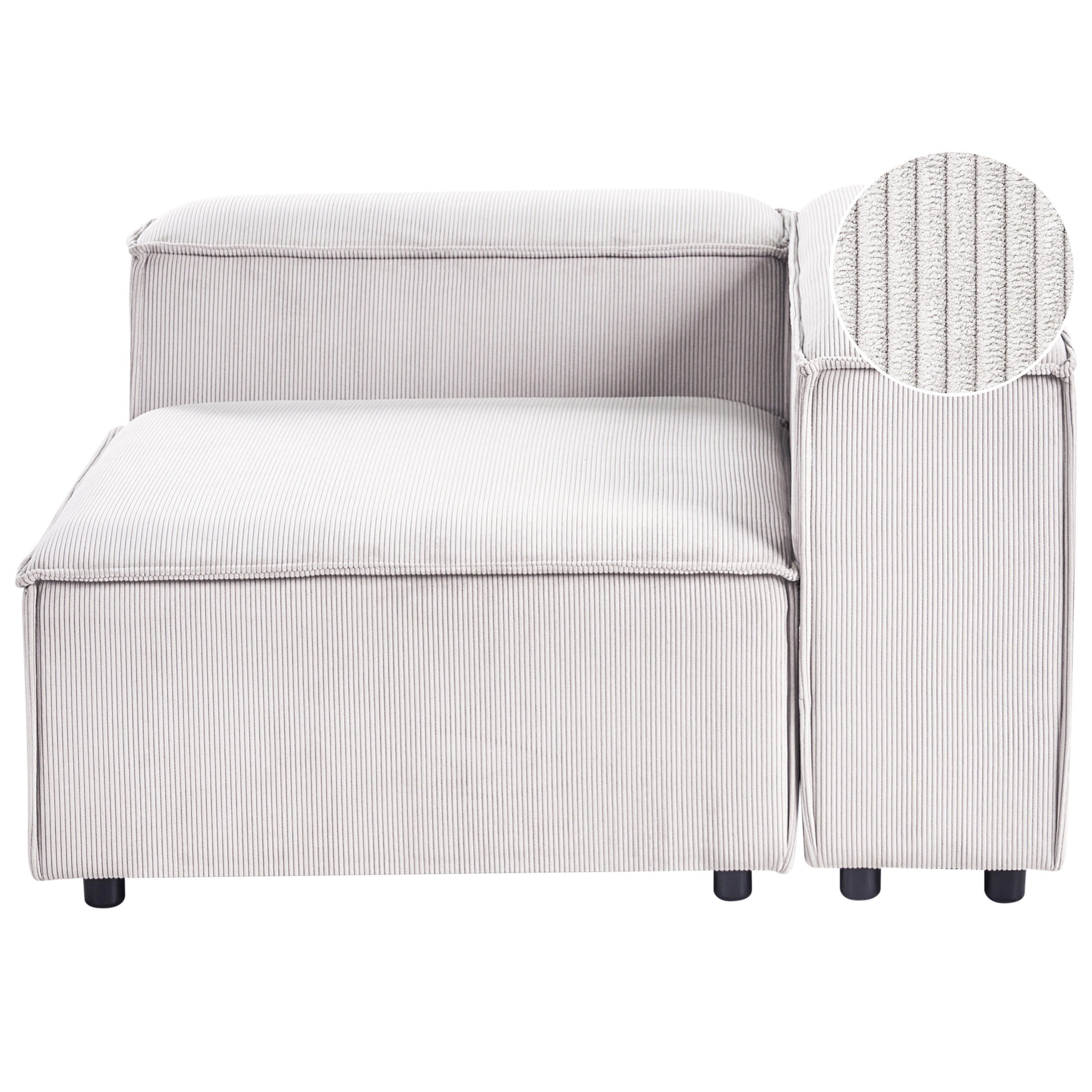 Beliani Eckmodul Creme 120x68x120 cm