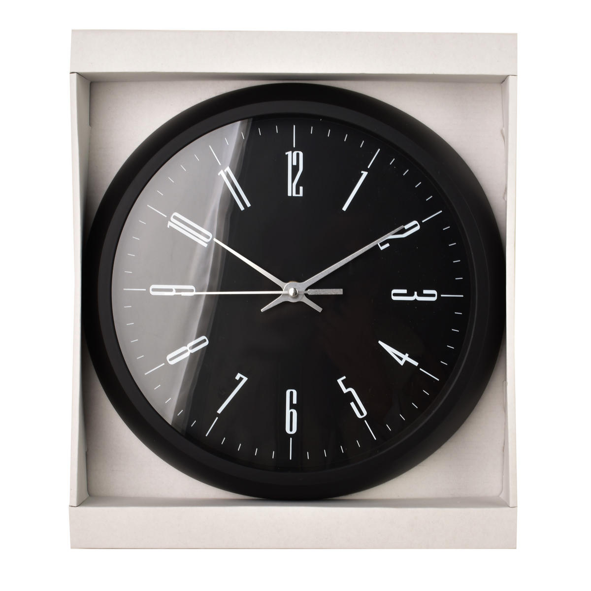 WANDUHR Ramsey Schwarz 29x29x5 cm Kunststoff - Schwarz, Kunststoff (5/29/29cm) - Mondex