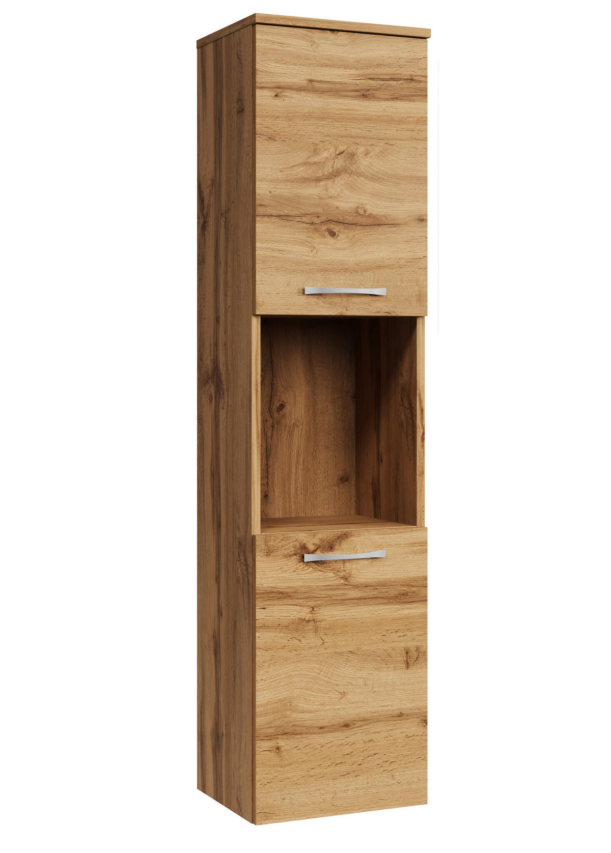 BADEZIMMERSCHRANK Montreal mit 2 Türen Eiche - 30 x 30 x 130 cm - Eichefarben, Holz (30/131/30cm) - Badplaats