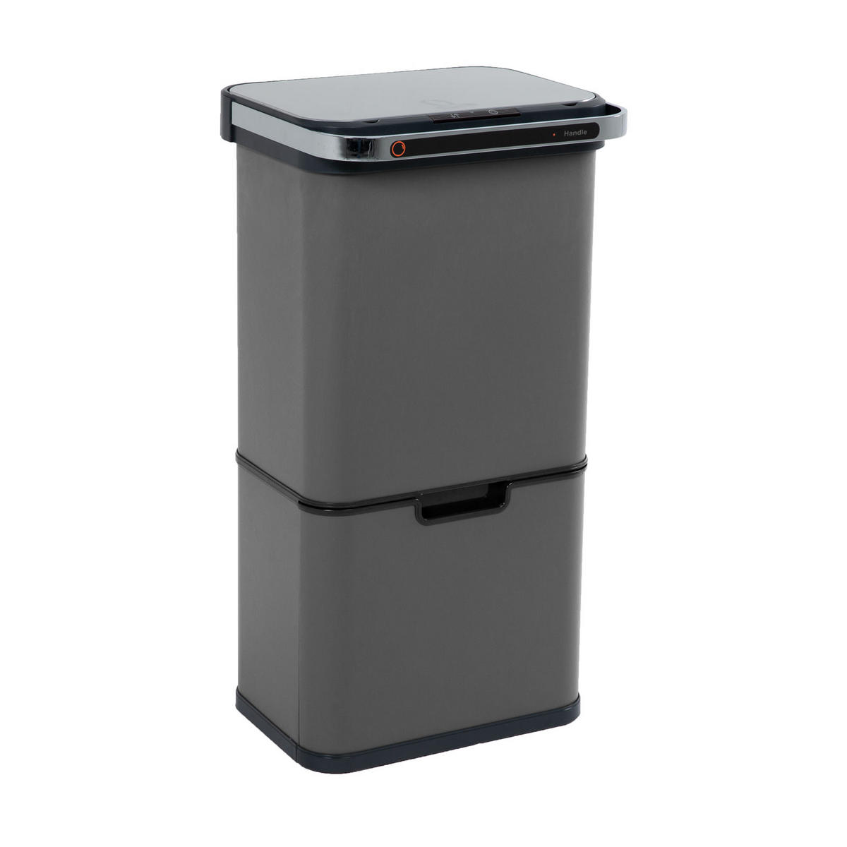SENSORMÜLLEIMER 60L - Grau, Metall (42/82/36cm) - SVITA