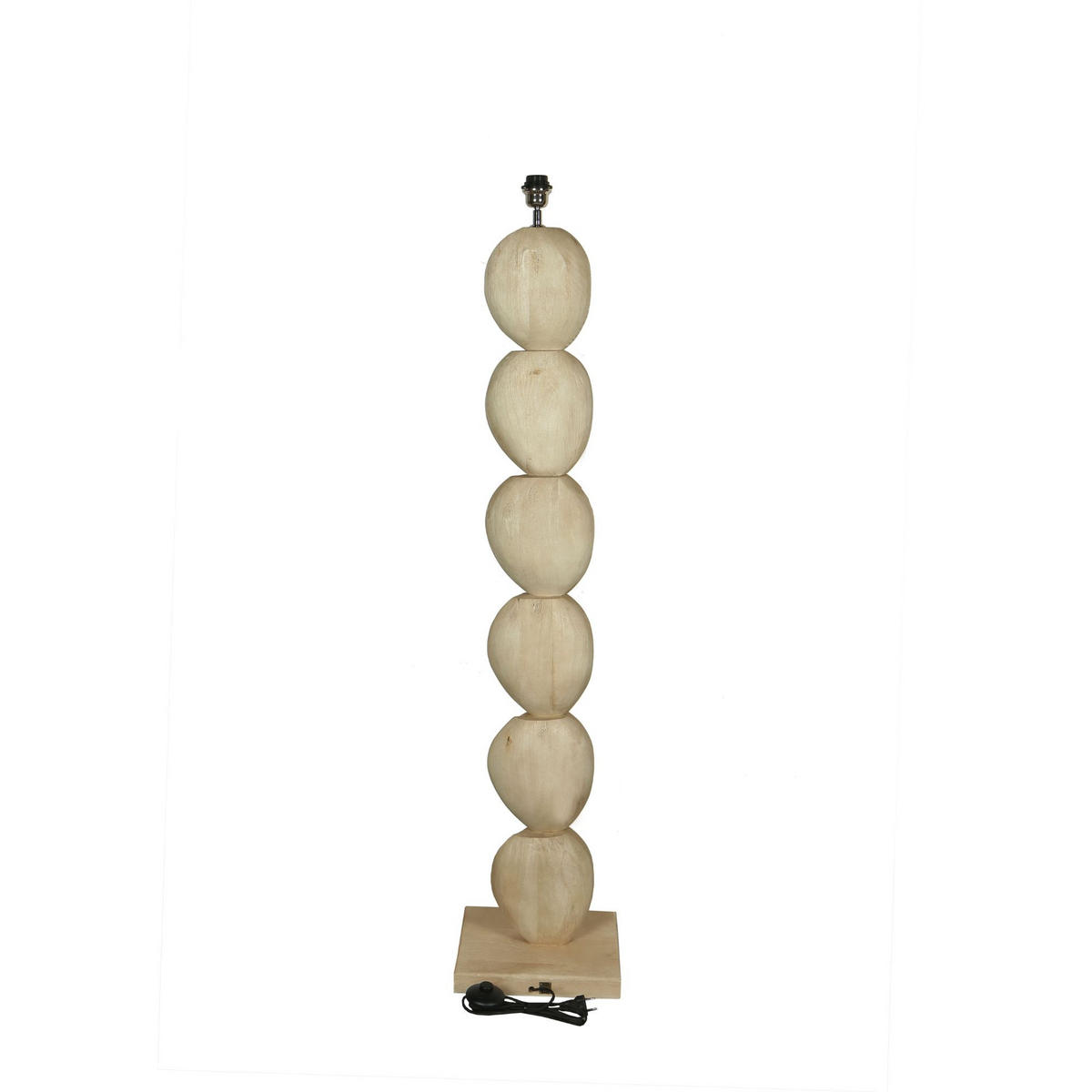 STEHLAMPE Kodey Beige 30/30/140cm - Beige, Holz (30/30/140cm) - PTMD Collection