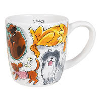 CAPPUCCINO-BECHER Hunde in Bunt - 500 ml - Multicolor, Keramik (0.5L) - Blond Amsterdam
