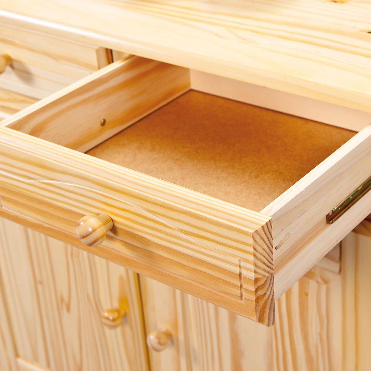 KREDENZ holz - Braun, Holzwerkstoff (130/198/43cm) - ebuy24