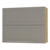 KÜCHENHÄNGESCHRANK Kvantum W8B/90 Beige Matt / Eiche Artisan Matt 90 / 32,5 / 72cm - Beige/Eiche Artisan, Holz/Holzwerkstoff (90/72/36cm) - Feldmann-Wohnen