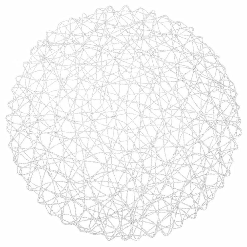 TISCHSET PAPIER RUND, Papier, weiß, Ø 35 cm - Weiß, Papier (35cm) - Orion 