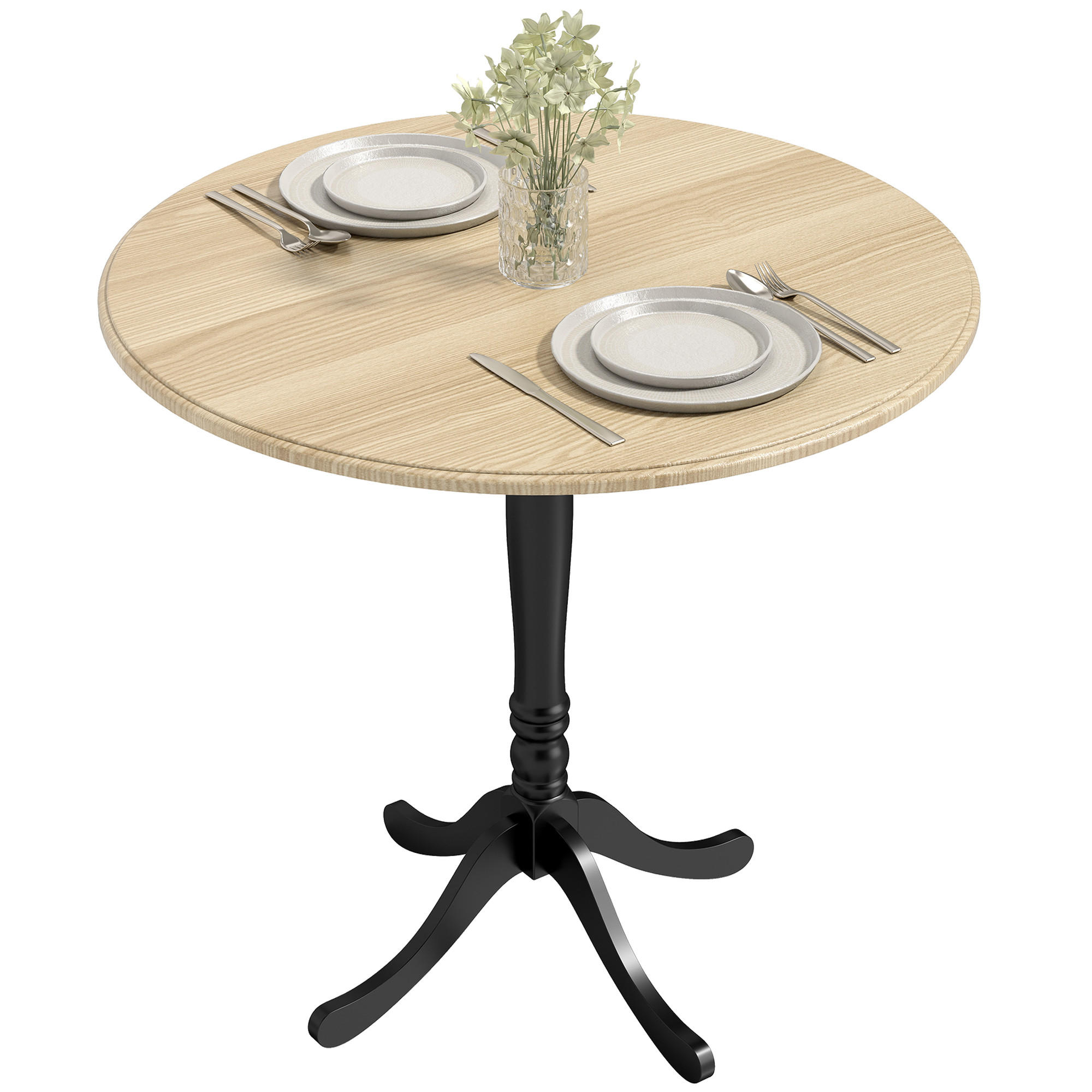 ESSTISCH Naturholz 1 Stück - Beige, Kunststoff (80/80/75cm) - GiPP