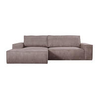 SCHLAFSOFA - 4 Personen - Samt, Stoff - Malve - - Mauve, Textil (267/85/167cm) - Vente-Unique