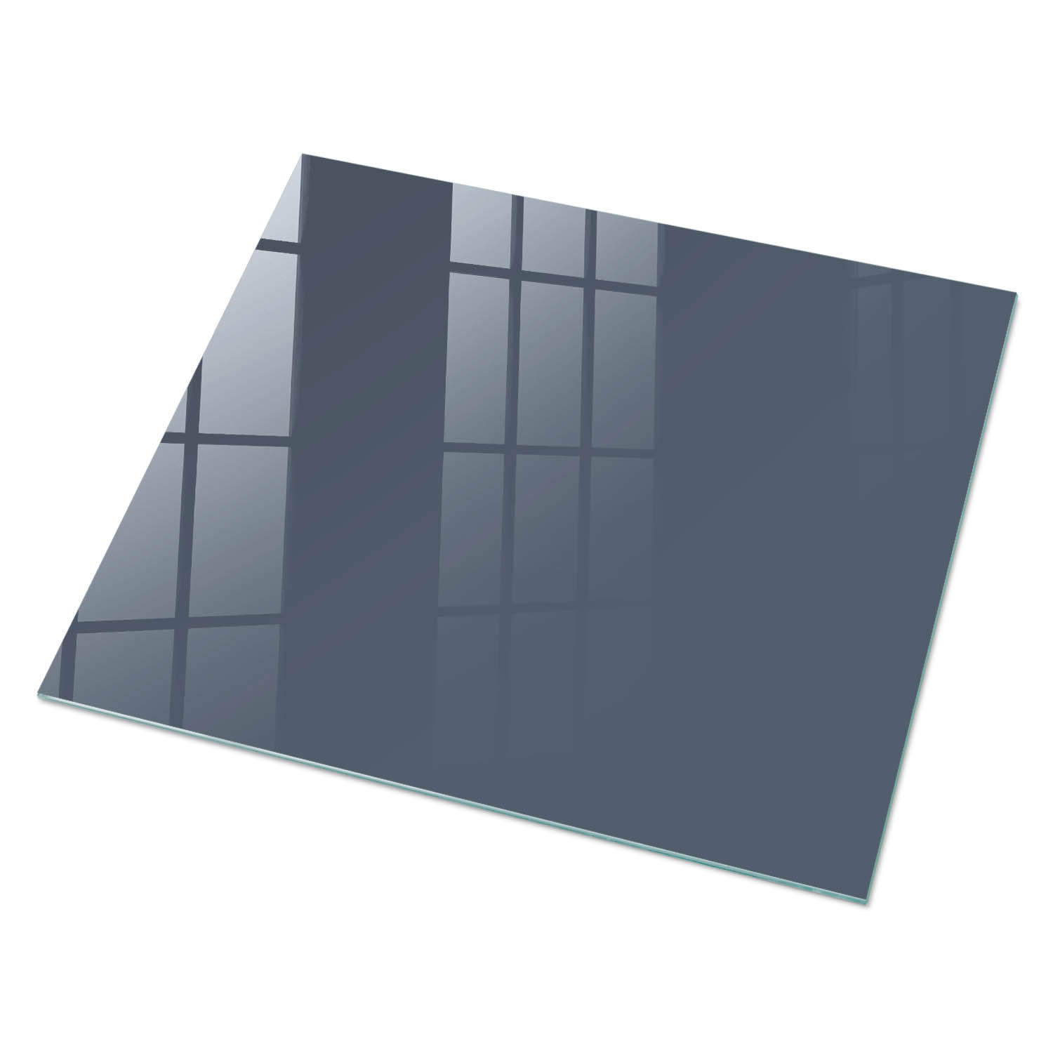 GLASPLATTE 80x60 cm – Kühles Grau - Braun, Glas (0.4/80/60cm) - ArtPrintCave