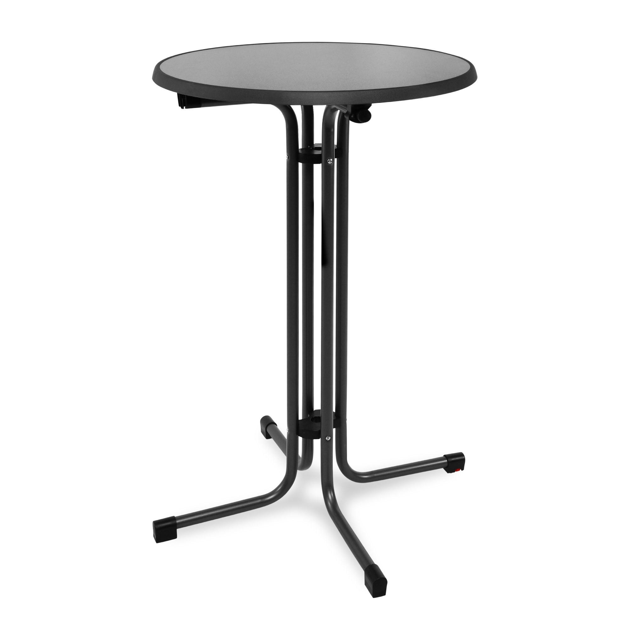 Beautissu Stehtisch Grau 80x110x80 cm