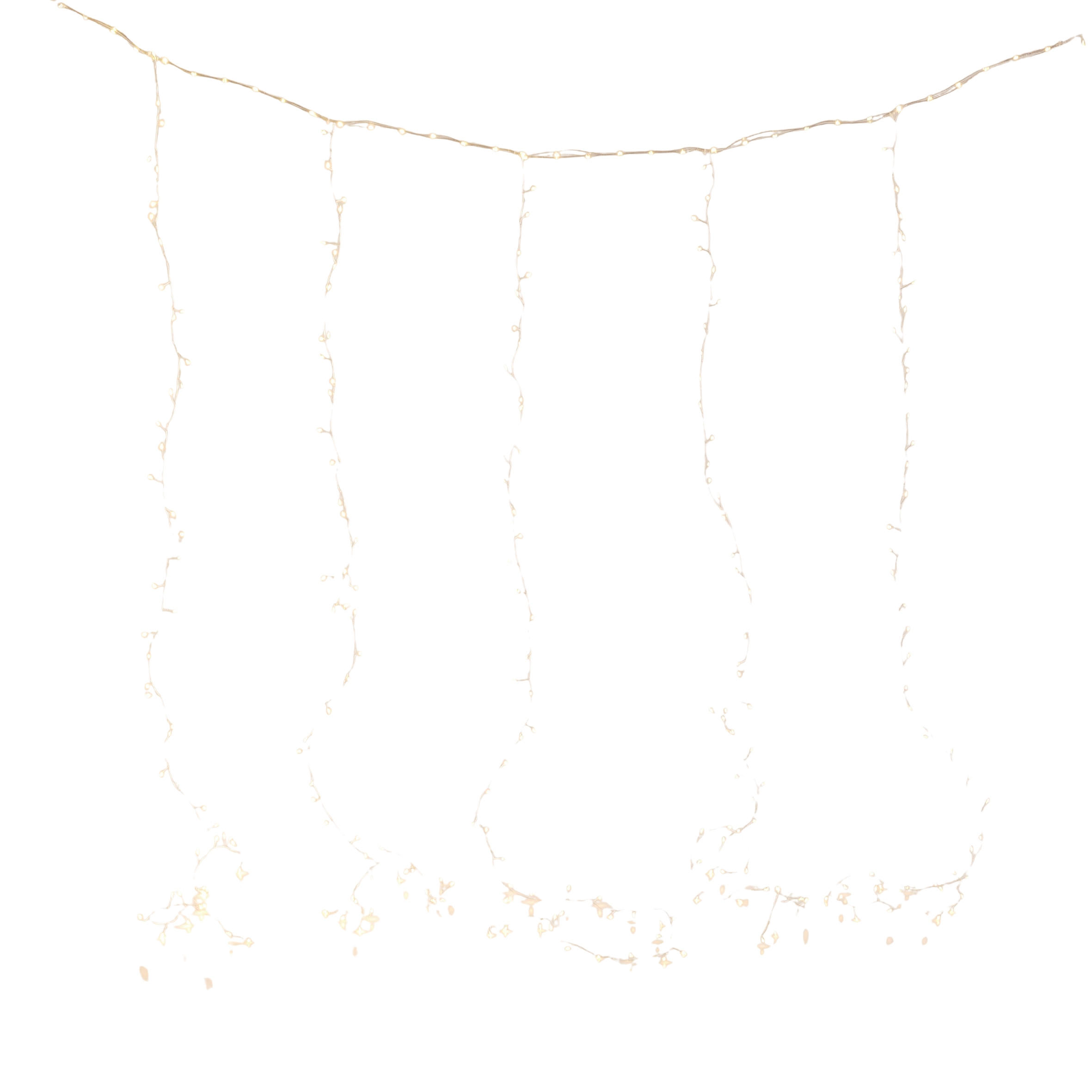 VORHANGLEUCHTEN Metwire, Silber, 200 x 5 x 800cm, Dekorative Christmas Weihnachtsdeko - Silberfarben, Kunststoff (800cm) - home&you