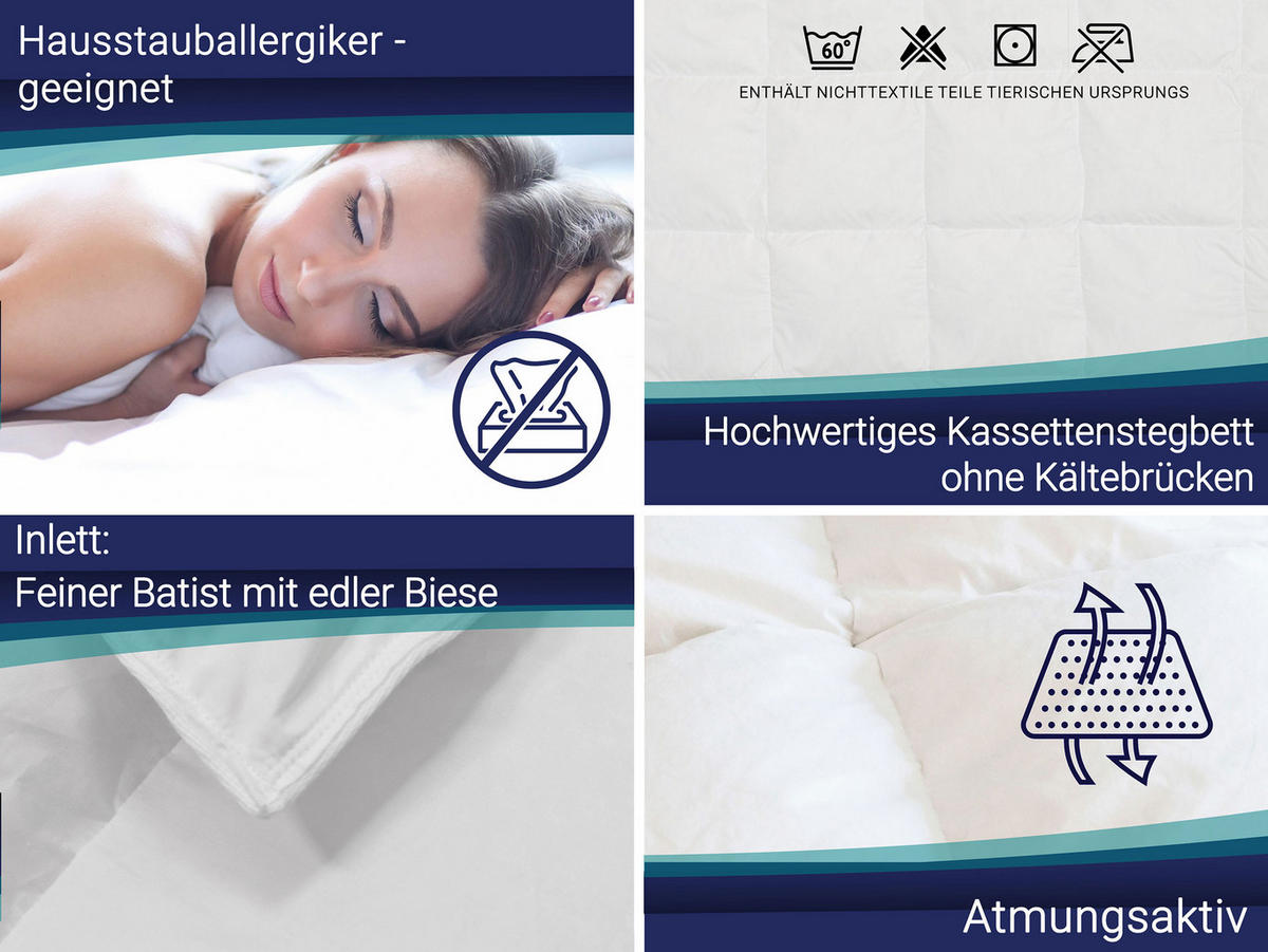 BETTDECKE, 135x200 cm, 100% Baumwolle - Weiß, Textil (135/200cm) - Zollner