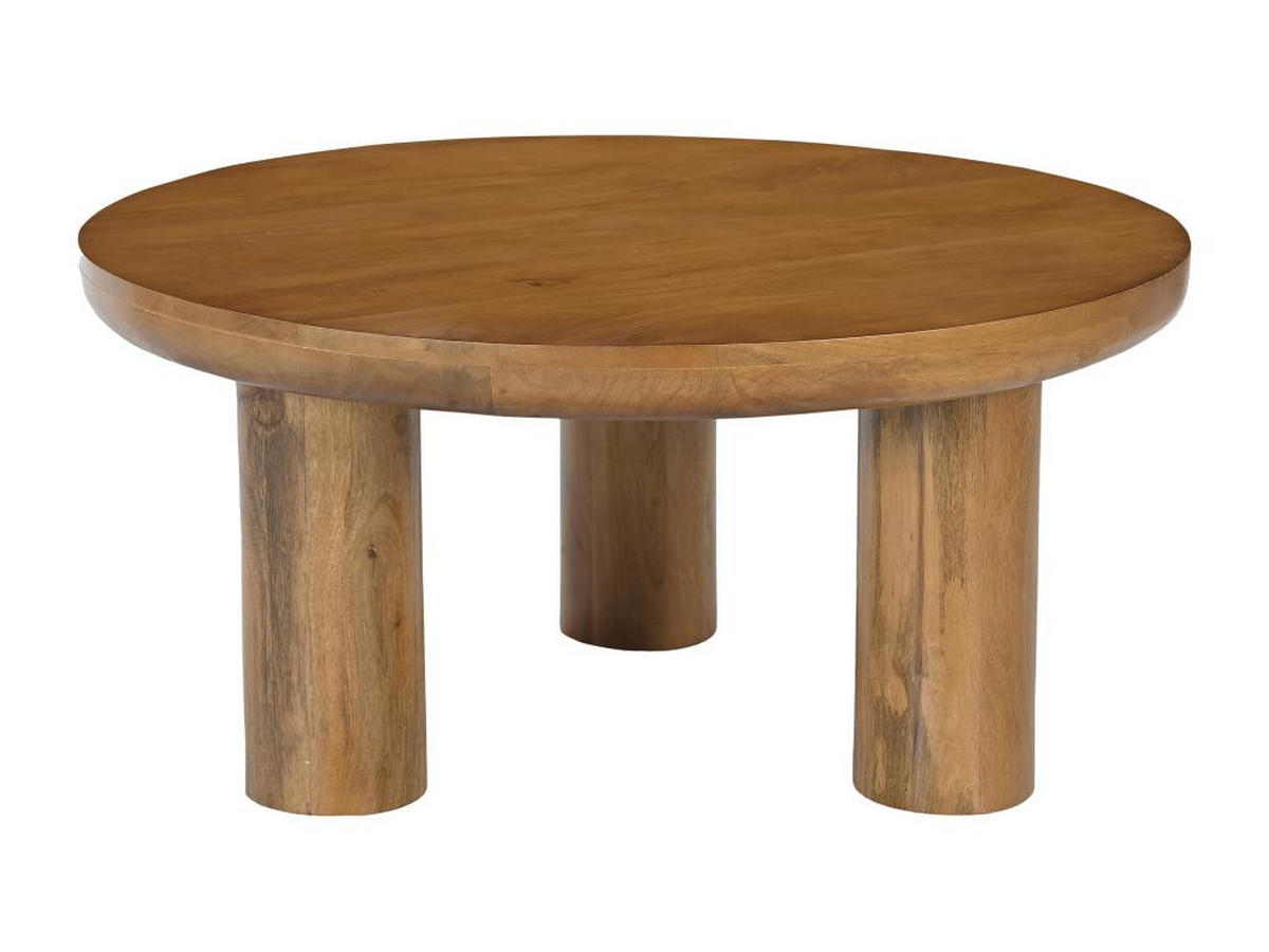 COUCHTISCH - Mangoholz - Holzfarben hell - LASIRA - Naturfarben, Holz (80/80/38cm) - Vente-Unique
