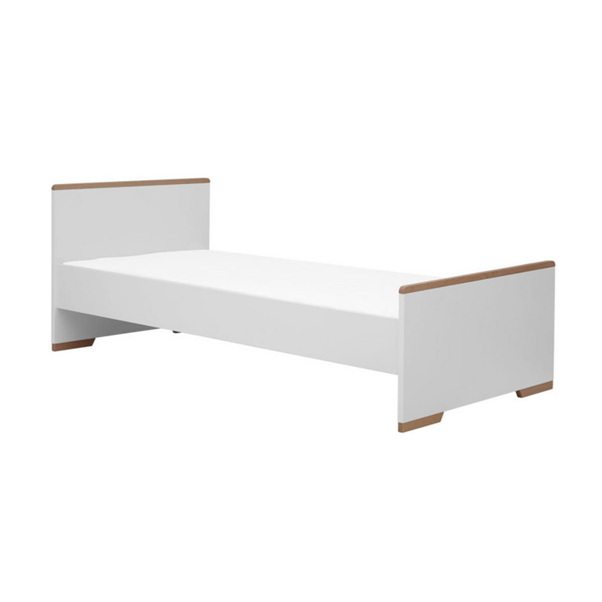 POSTEL bílá a dřevo - bílá, kompozitní dřevo - Petits-meubles