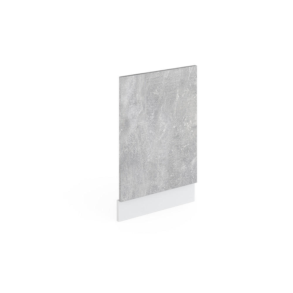 FRONTBLENDE R-Line Beton 45 cm ohne AP - Schieferfarben/Hellgrau, Holzwerkstoff (45/57.2/1.6cm) - Vicco