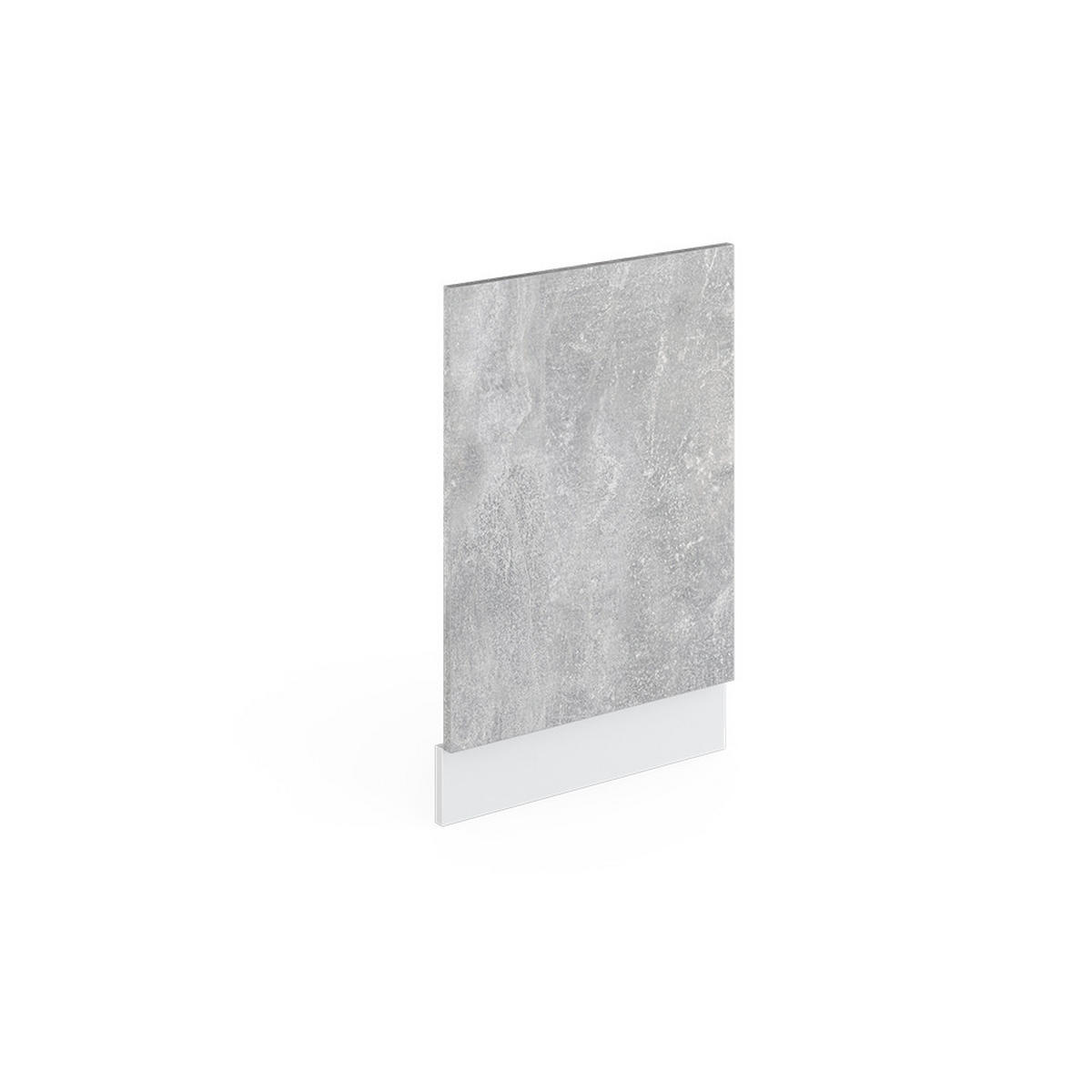 FRONTBLENDE R-Line Beton 45 cm ohne AP - Schieferfarben/Hellgrau, Holzwerkstoff (45/57.2/1.6cm) - Vicco