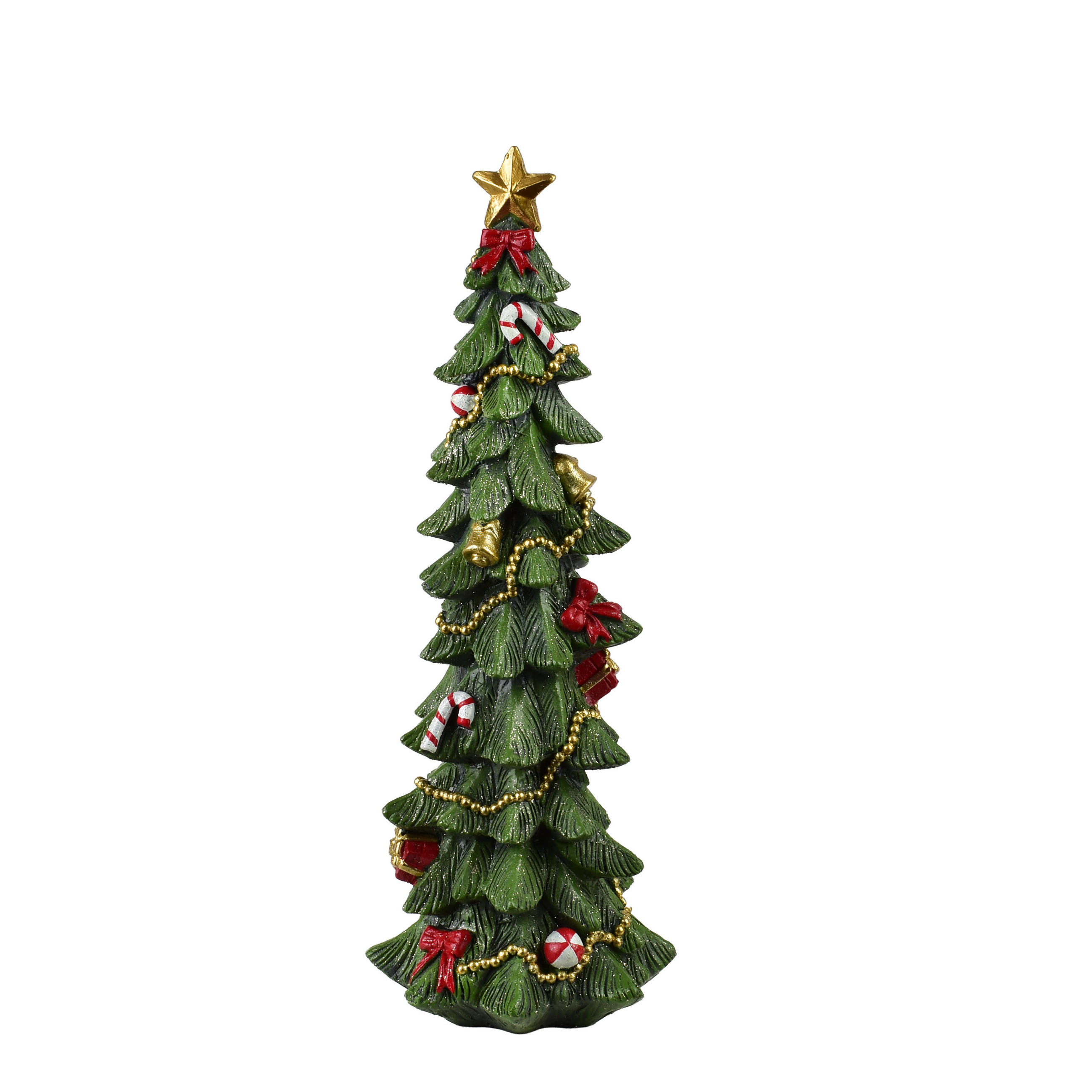 DEKOFIGUR Santa Lila 16/14/45,5cm - Grün, Keramik (16/48/16cm) - Mondex