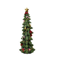 DEKOFIGUR Santa Lila 16/14/45,5cm - Grün, Keramik (16/48/16cm) - Mondex