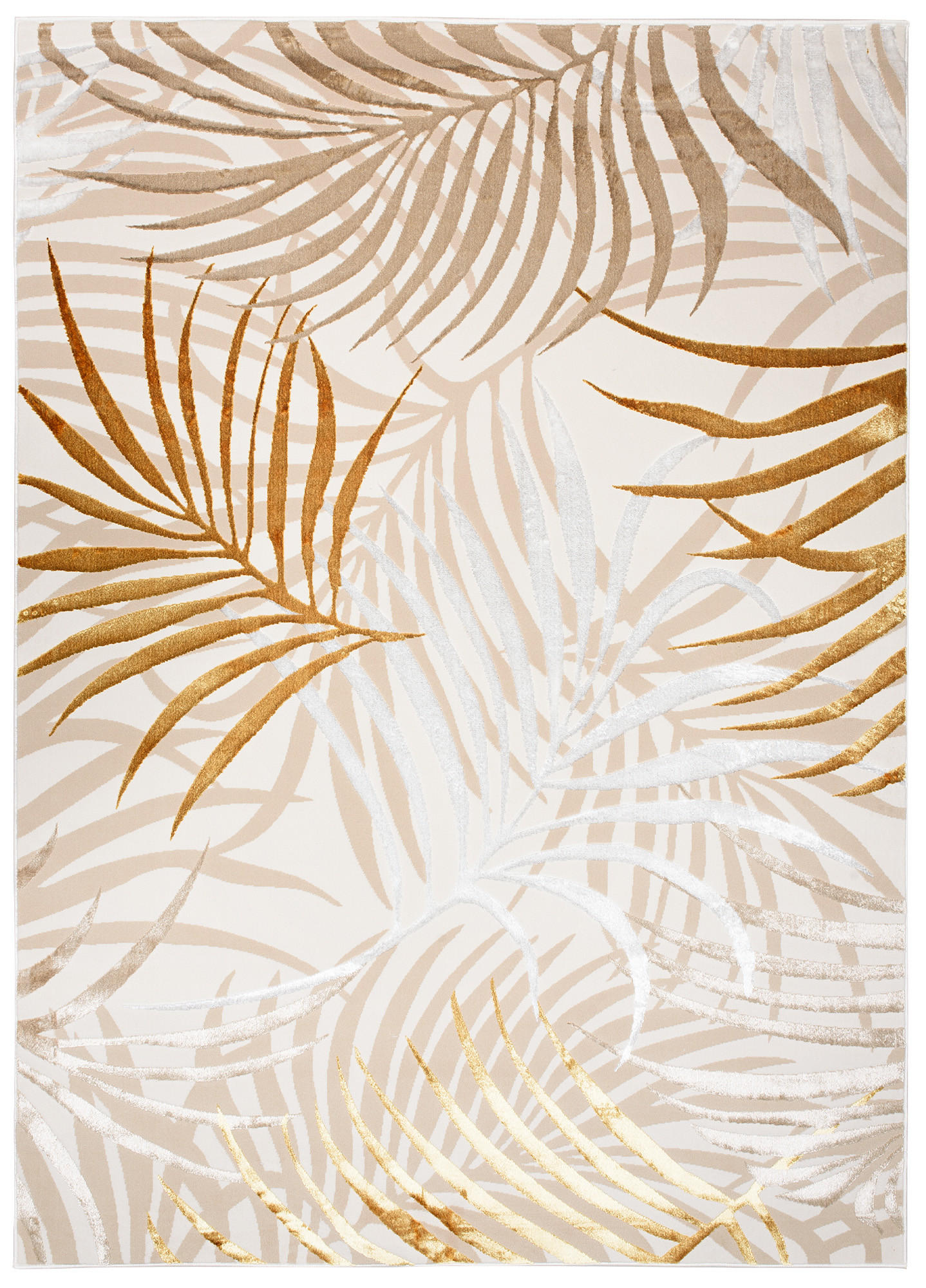 TEPPICH GOLDEN Creme 200/300 cm - Creme, Kunststoff (200/300cm) - Tapiso