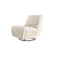 SESSEL ELEKTRISCH VERSTELLBAR CINE Cremeweiß Cord - Creme/Schwarz, Textil/Metall (87/93/106cm) - KAWOLA