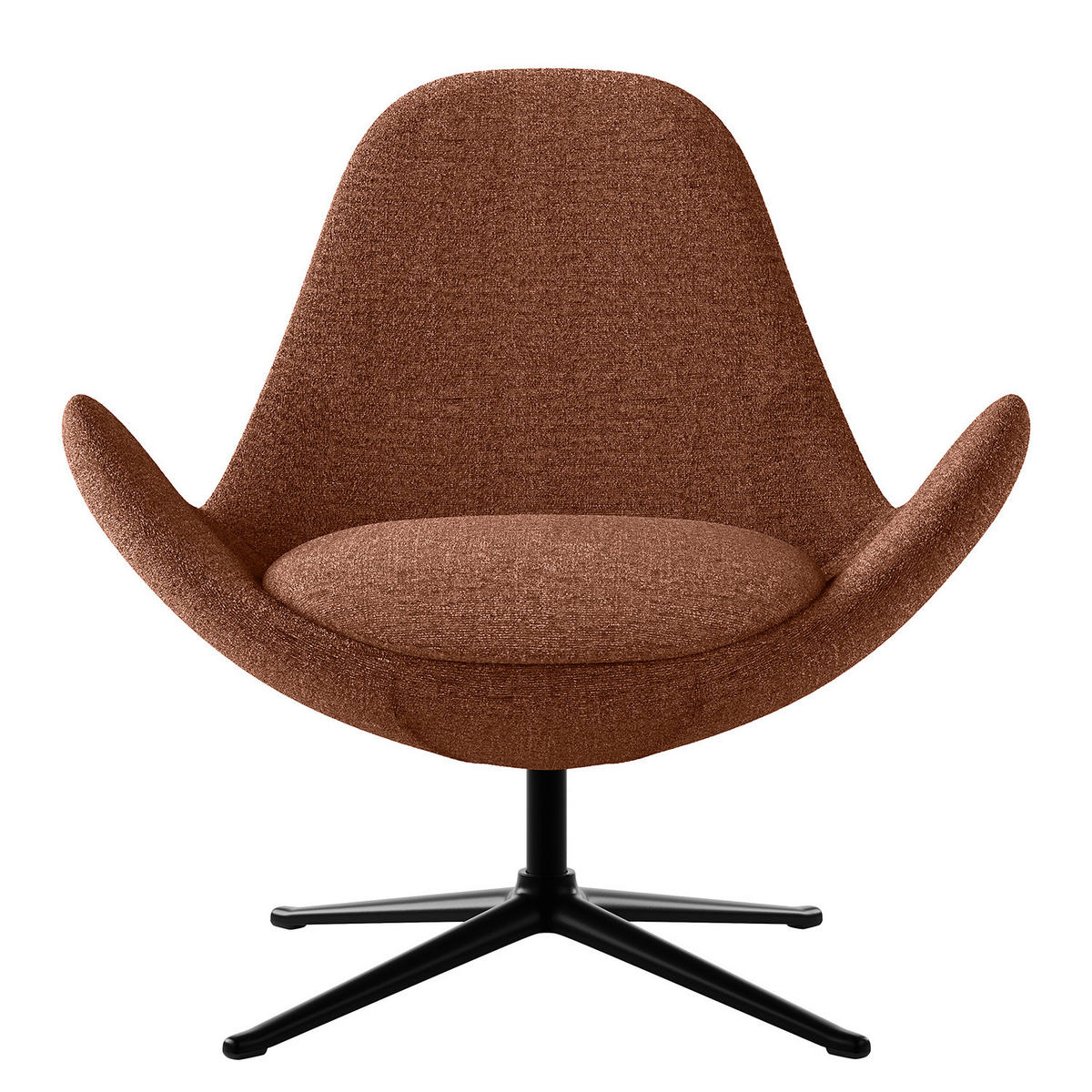 SESSEL - Beige/Schwarz, Textil/Metall (87/90/82cm) - home24