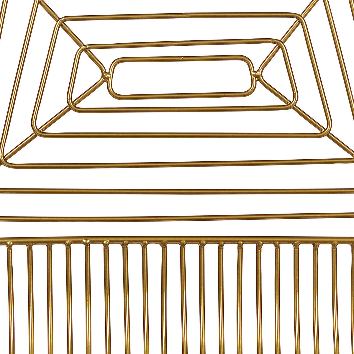 STUHL 2er-Set Metall Gold Beatty - Goldfarben, Textil/Metall (51/79/48cm) - Beliani