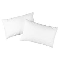KISSEN, 2er-Set, 40x60 cm, 50% Polyester, 50% Baumwolle, Weiß - Weiß, Textil (40/60cm) - Zollner