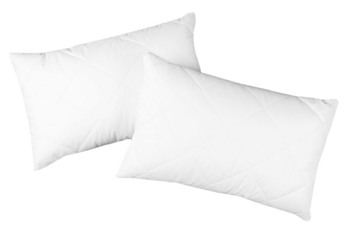 KISSEN, 2er-Set, 40x60 cm, 50% Polyester, 50% Baumwolle, Weiß - Weiß, Textil (40/60cm) - Zollner