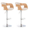 BARHOCKER 2er Set Nadan Stoff Natura/creme - Beige, Textil/Metall (50/88/48cm) - DELUKE