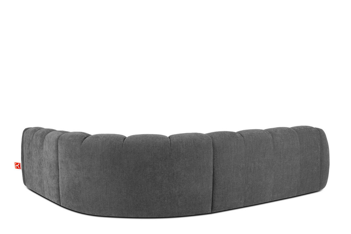 ECKSOFA RECHTS FLAVA, Aschgrau - Grau, Holz/Holzwerkstoff (310/270cm) - KONSIMO®