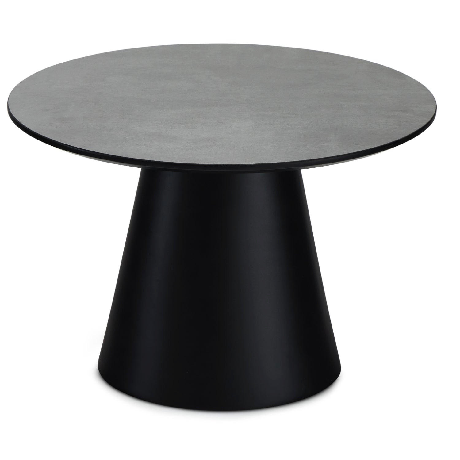 COUCHTISCH rund Dunkelgrau 60/60/40 cm - Dunkelgrau/Grau, Holz (60/60/40cm) - Furnhouse