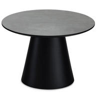 COUCHTISCH rund Dunkelgrau 60/60/40 cm - Dunkelgrau/Grau, Holz (60/60/40cm) - Furnhouse